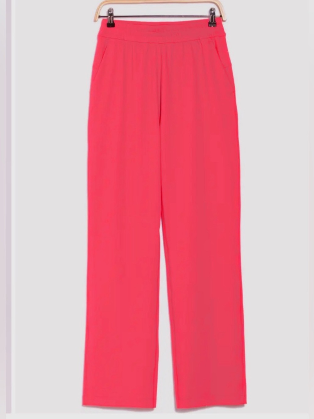 GOTTEX Peach Skin Collection Strawberry High Rise Wide Leg Pants--NWT--M